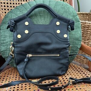 Foley & Corinna Black FC Lady City Top Handle Crossbody Tote